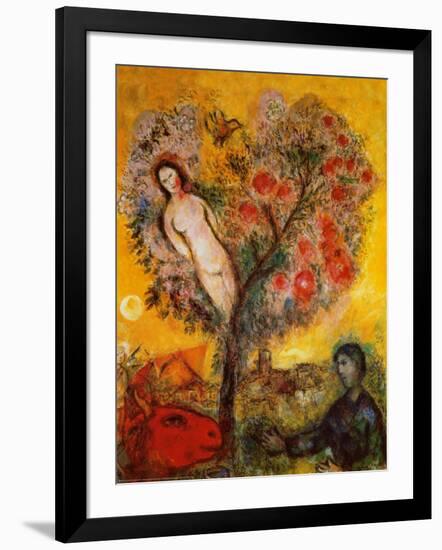 La Branche-Marc Chagall-Framed Art Print