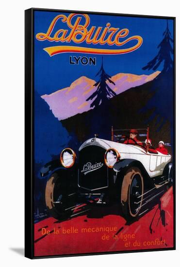 La Buize Lyon Vintage Poster - Europe-Lantern Press-Framed Stretched Canvas