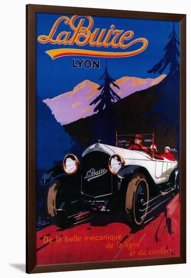 La Buize Lyon Vintage Poster - Europe-Lantern Press-Framed Art Print