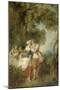 La Cage-Nicolas Lancret-Mounted Giclee Print