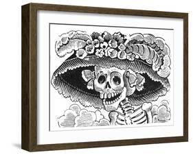 La Calavera de La Catrina, 1913-Jose Guadalupe Posada-Framed Giclee Print