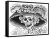 La Calavera de La Catrina, 1913-Jose Guadalupe Posada-Framed Stretched Canvas