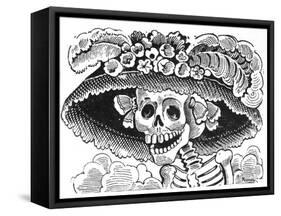 La Calavera de La Catrina, 1913-Jose Guadalupe Posada-Framed Stretched Canvas