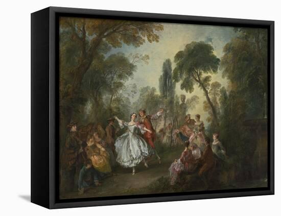 La Camargo Dancing, 1730-Nicolas Lancret-Framed Stretched Canvas