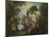 La Camargo Dancing, by Nicolas Lancret, 1730, French painting,-Nicolas Lancret-Mounted Art Print