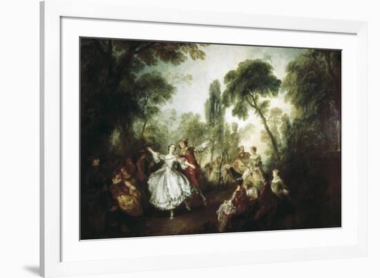 La Camargo Dancing-Nicolas Lancret-Framed Art Print