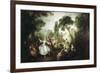 La Camargo Dancing-Nicolas Lancret-Framed Art Print