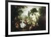 La Camargo Dancing-Nicolas Lancret-Framed Art Print