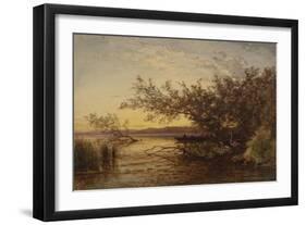 La Camargue, coucher de soleil-Félix Ziem-Framed Giclee Print