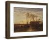 La Camargue, coucher de soleil-Félix Ziem-Framed Giclee Print