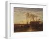 La Camargue, coucher de soleil-Félix Ziem-Framed Giclee Print