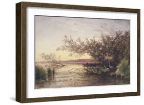 La Camargue, coucher de soleil-Félix Ziem-Framed Giclee Print