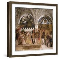 La Camera Degli Sposi: North Wall-Andrea Mantegna-Framed Giclee Print