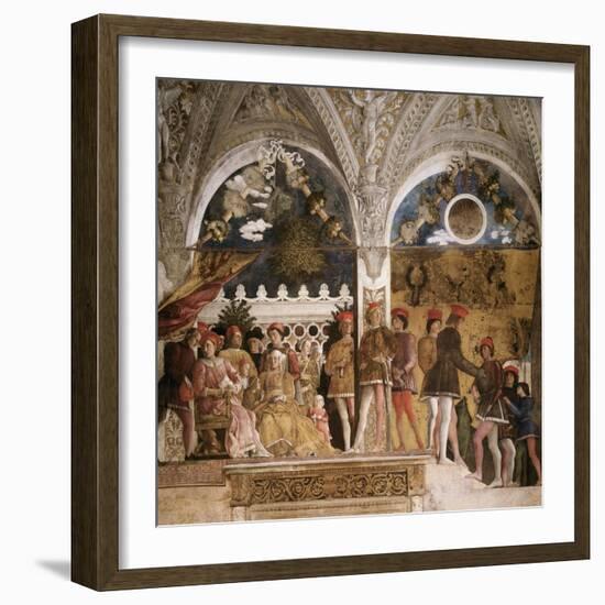 La Camera Degli Sposi: North Wall-Andrea Mantegna-Framed Giclee Print