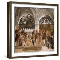 La Camera Degli Sposi: North Wall-Andrea Mantegna-Framed Giclee Print