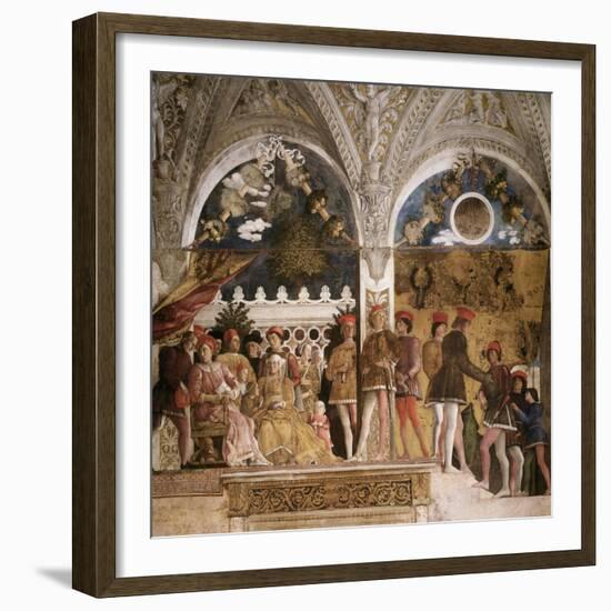 La Camera Degli Sposi: North Wall-Andrea Mantegna-Framed Giclee Print