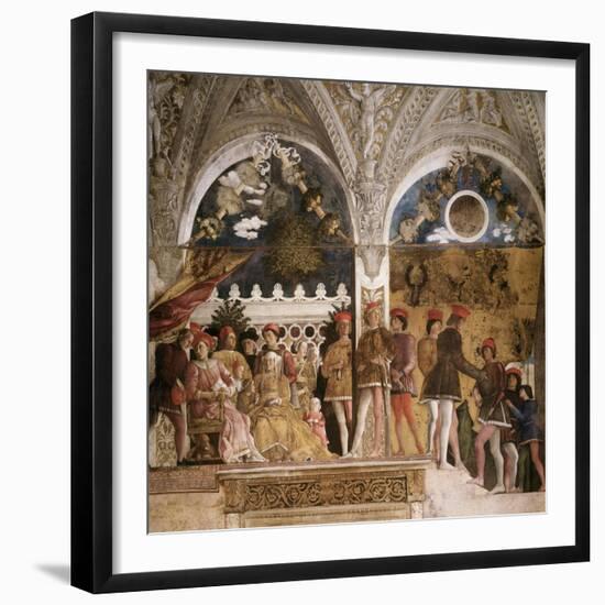 La Camera Degli Sposi: North Wall-Andrea Mantegna-Framed Giclee Print