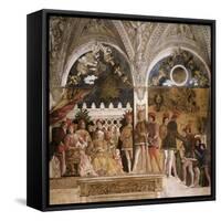 La Camera Degli Sposi: North Wall-Andrea Mantegna-Framed Stretched Canvas