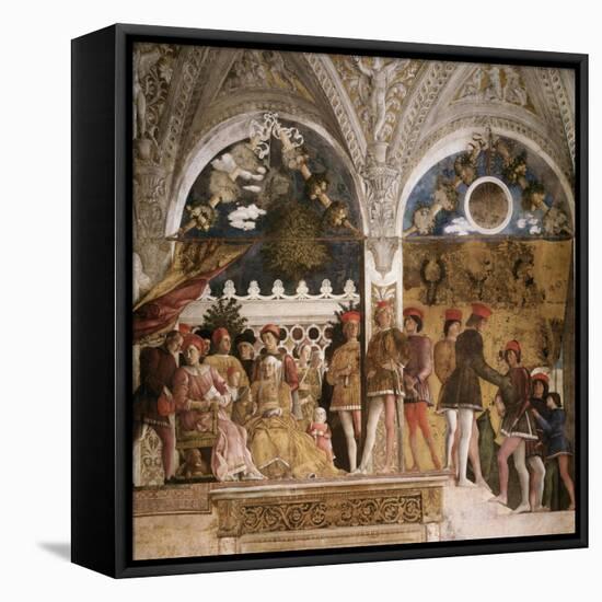 La Camera Degli Sposi: North Wall-Andrea Mantegna-Framed Stretched Canvas