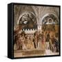 La Camera Degli Sposi: North Wall-Andrea Mantegna-Framed Stretched Canvas