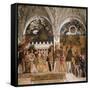 La Camera Degli Sposi: North Wall-Andrea Mantegna-Framed Stretched Canvas