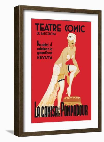 La Camisa de la Pompadour-null-Framed Art Print