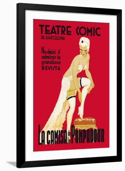 La Camisa de la Pompadour-null-Framed Art Print