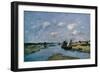 La Canche at Low Tide, Etaples-Eugene Louis Boudin-Framed Giclee Print