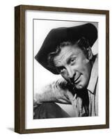 La captive aux yeux clairs THE BIG SKY by HowardHawks with Kirk Douglas, 1952 (b/w photo)-null-Framed Photo