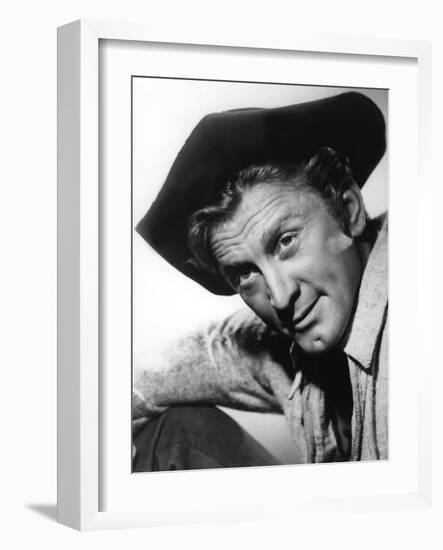 La captive aux yeux clairs THE BIG SKY by HowardHawks with Kirk Douglas, 1952 (b/w photo)-null-Framed Photo