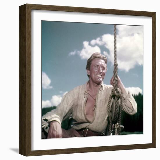 La captive aux yeux clairs THE BIG SKY by HowardHawks with Kirk Douglas, 1952 (photo)-null-Framed Photo