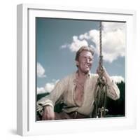 La captive aux yeux clairs THE BIG SKY by HowardHawks with Kirk Douglas, 1952 (photo)-null-Framed Photo