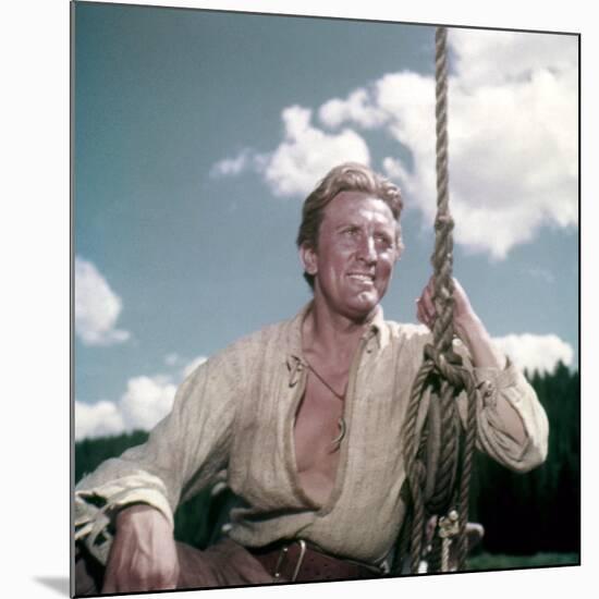 La captive aux yeux clairs THE BIG SKY by HowardHawks with Kirk Douglas, 1952 (photo)-null-Mounted Photo