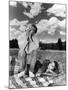 La captive aux yeux clairs THE BIG SKY by HowardHawks with Kirk Douglas, Elizabeth Threatt, 1952 (b-null-Mounted Photo
