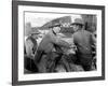 La Caravane heroique (Virginia City) by MichaelCurtiz with Errol Flynn and Randolph Scott, 1940 (b/-null-Framed Photo