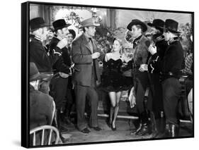 La Caravane heroique (Virginia City) by MichaelCurtiz with Randolph Scott, Myriam Hopkins and Errol-null-Framed Stretched Canvas