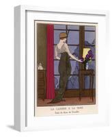 La Caresse A La Rose-null-Framed Giclee Print