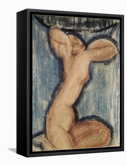La cariatide-Amedeo Modigliani-Framed Stretched Canvas