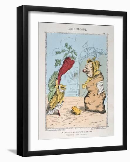 La Carotte Et La Pomme De Terre, 1870-1871-null-Framed Giclee Print