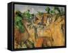 La Carriere de Bibemus-The quarry at Bibemus, Provence, France. Around 1895 Canvas-Paul Cezanne-Framed Stretched Canvas