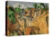 La Carriere de Bibemus-The quarry at Bibemus, Provence, France. Around 1895 Canvas-Paul Cezanne-Stretched Canvas