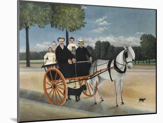 La Carriole Du PŠre Junier (Father Junier's Sleigh)-Henri Rousseau-Mounted Giclee Print