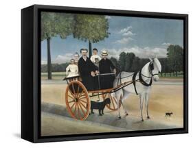 La Carriole Du PŠre Junier (Father Junier's Sleigh)-Henri Rousseau-Framed Stretched Canvas