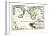 La carte des conquêtes de Pyrrhus-Plutarque-Framed Giclee Print