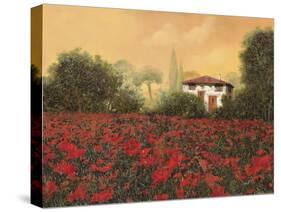 La Casa e i Papaveri-Guido Borelli-Stretched Canvas