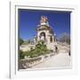 La Cascada, fountain with Quadriga de l'Auroa, architect Josep Fontsere, Parc de la Ciutadella, Bar-Markus Lange-Framed Photographic Print