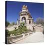 La Cascada, fountain with Quadriga de l'Auroa, architect Josep Fontsere, Parc de la Ciutadella, Bar-Markus Lange-Stretched Canvas