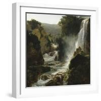 La cascade (Tivoli)-Achille Michallon-Framed Giclee Print