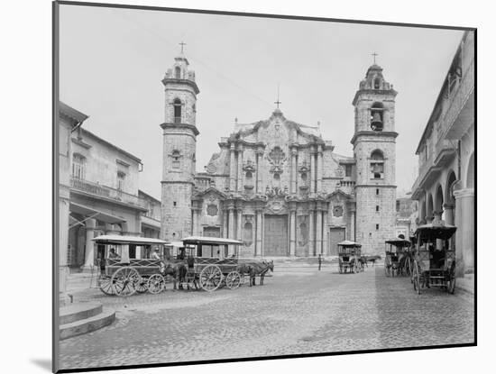 La Catedral, Havana, Cathedral of the Virgin Mary of the Immaculate Conception-William Henry Jackson-Mounted Photo
