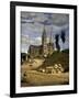 La cathédrale de Chartres-Jean-Baptiste-Camille Corot-Framed Giclee Print